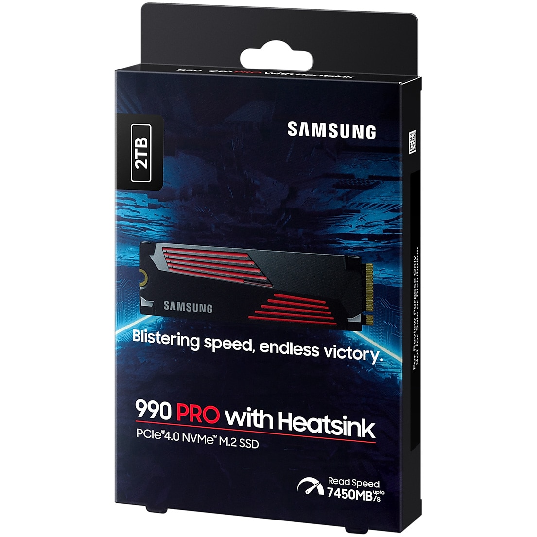 内蔵型SSD SAMSUNG 990 PRO SSD 2TB with Heatsink Solid State Drive (SSD) Samsung 990 PRO 2TB Heatsink, PCIe