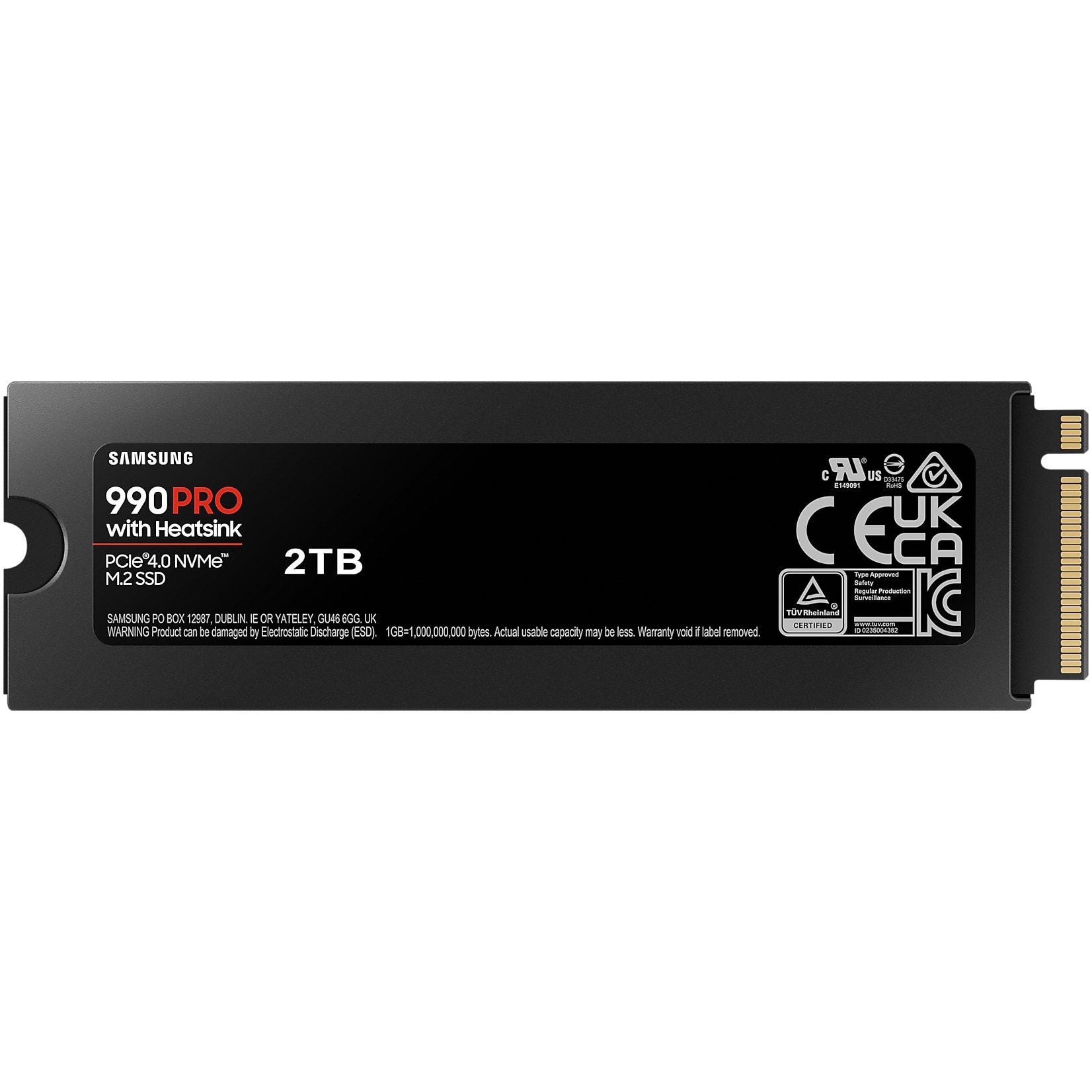 Solid State Drive (SSD) Samsung 990 PRO 2TB Heatsink, PCIe Gen 4.0