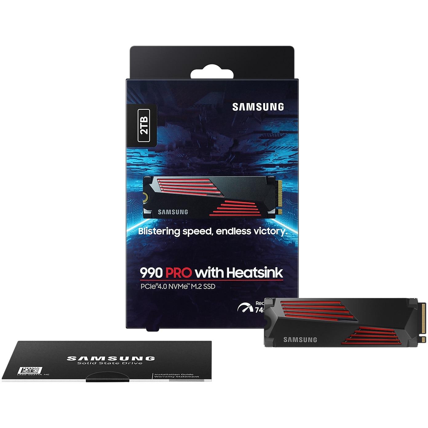 内蔵型SSD SAMSUNG 990 PRO SSD 2TB with Heatsink Solid State Drive (SSD) Samsung 990 PRO 2TB Heatsink, PCIe