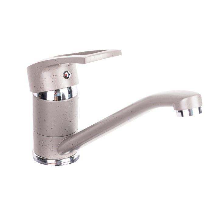 Baterie bucatarie TRENDY’S, pipa lunga mobila, granit gri