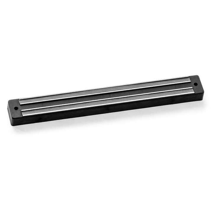 Suport Magnetic pentru Cutite, Forgast, Banda magnetica, Metal, 33 cm, Negru