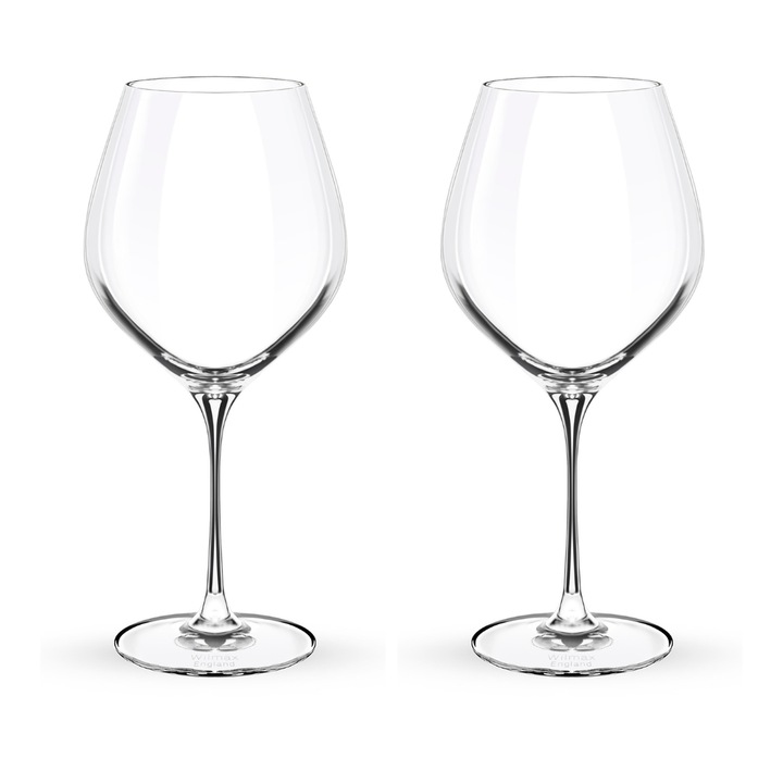 2 db-os borospohár készlet, átlátszó üveg, WILMAX, 800 ml