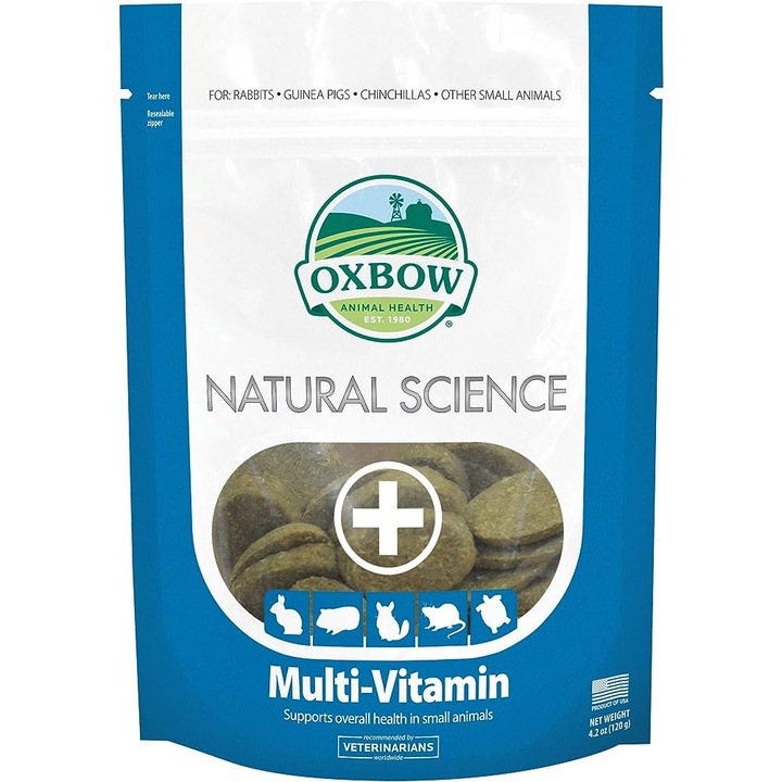 Supliment cu multi-vitamine pentru rozatoare, Natural Science, Oxbow, 120 g