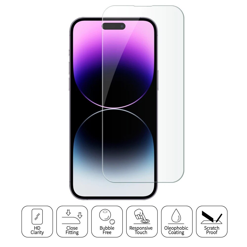 Folie Sticla DeTech Transparenta Comaptibila iPhone 14 Pro Max