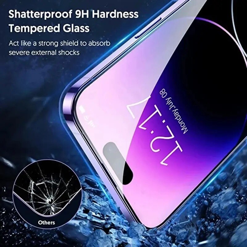 Folie Sticla DeTech Transparenta Comaptibila iPhone 14 Pro Max