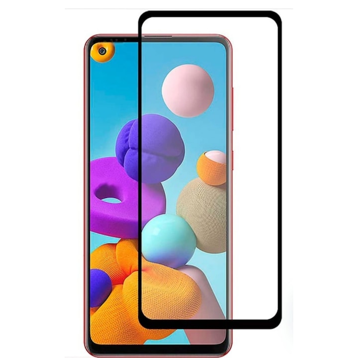 Folie sticla Tempered Glass 20D, compatibila cu Oppo a32 A96, Negru