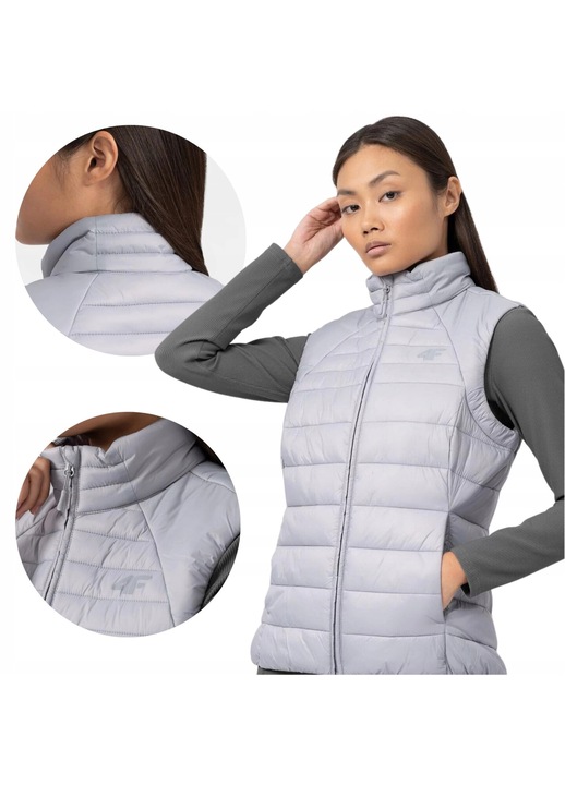 Vesta dama din poliester, 4F, Gri, S