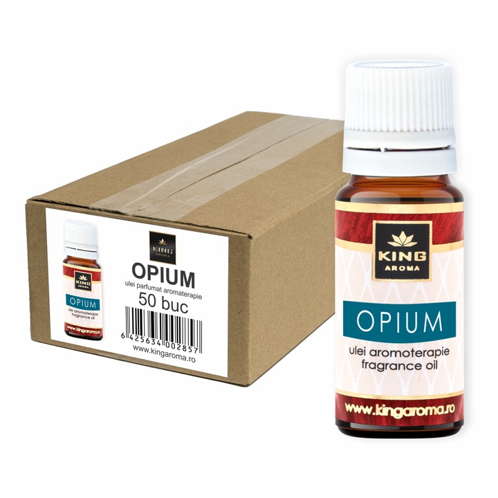 Pachet 50 uleiuri parfumate aromaterapie KING Aroma OPIUM, 10 ml