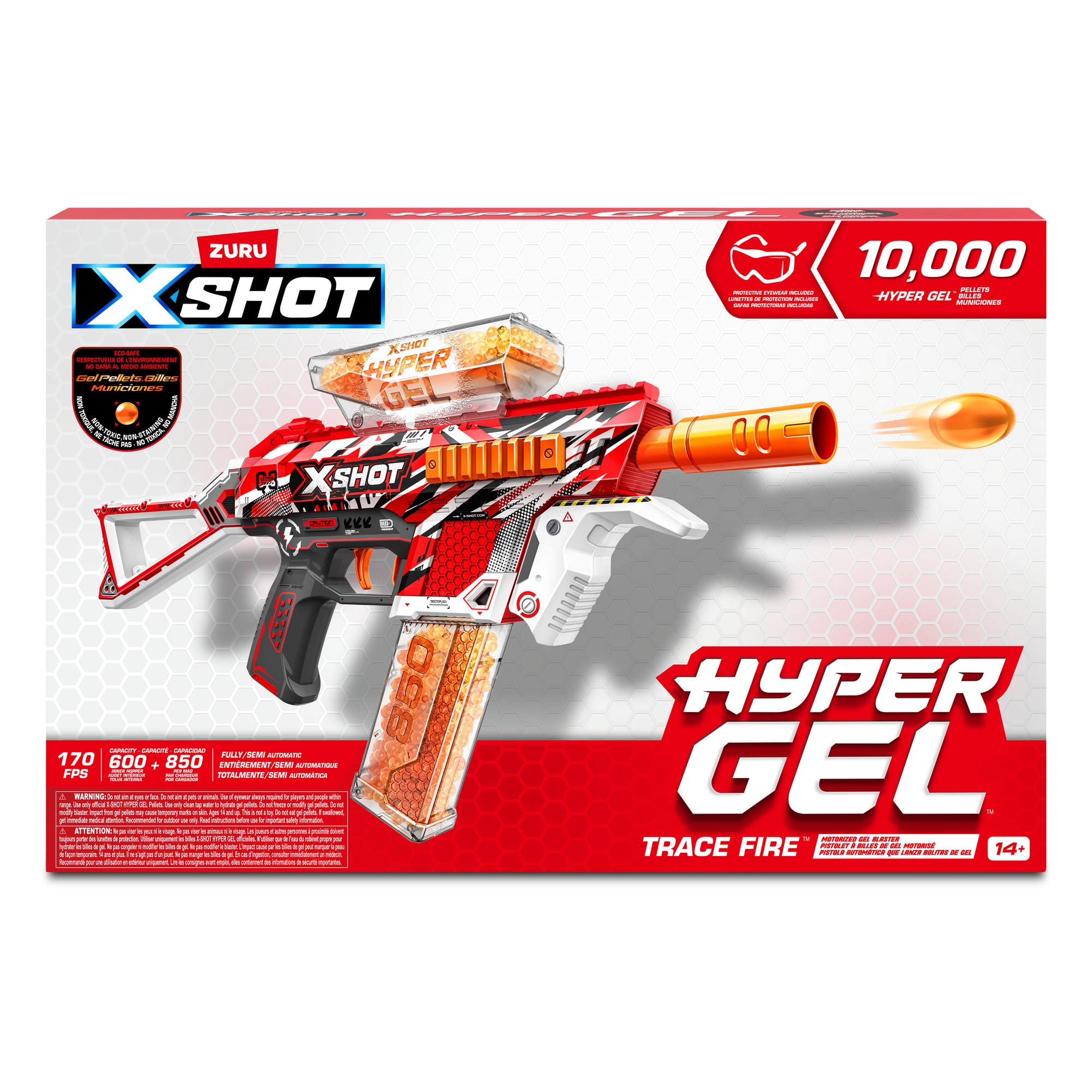 Arma de jucarie cu bile gel X−Shot Hyper Gel Medium S1, ZURU, 10