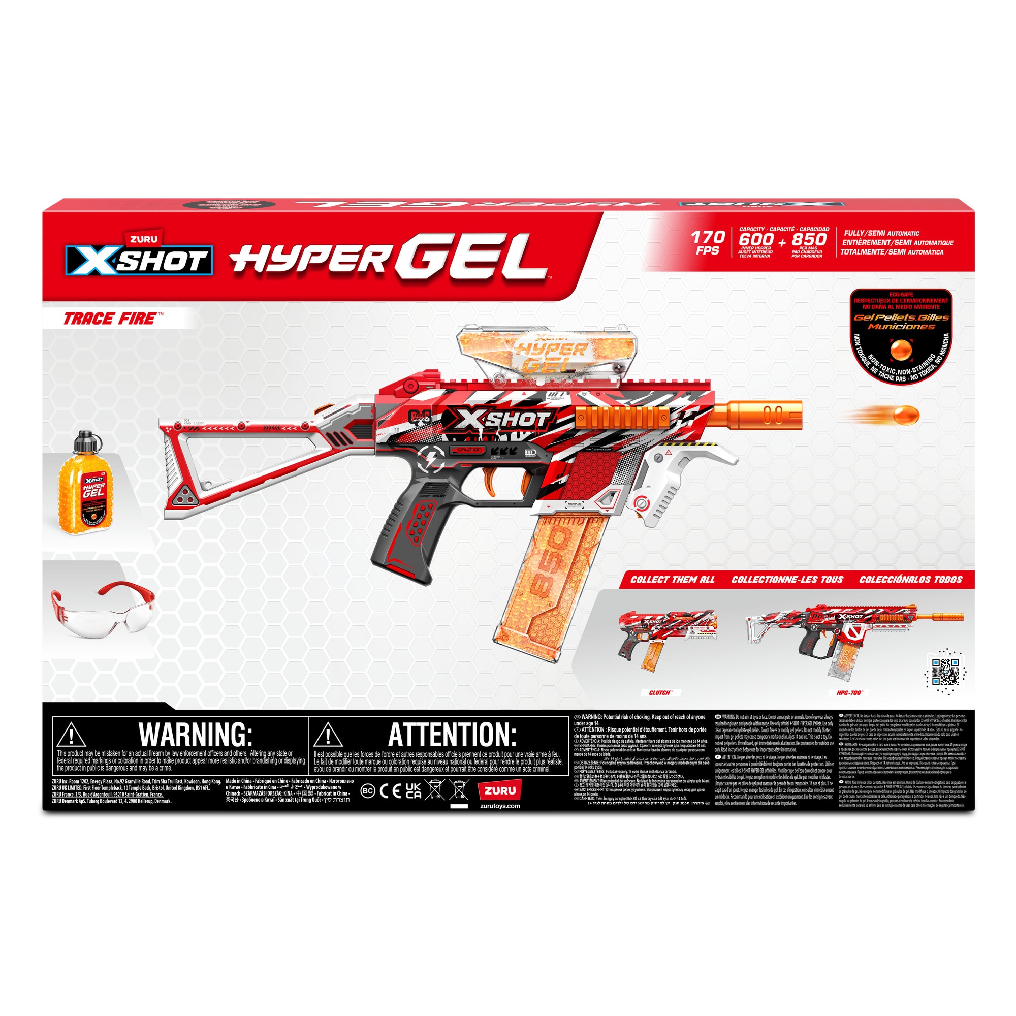 Arma de jucarie cu bile gel X−Shot Hyper Gel Medium S1, ZURU, 10
