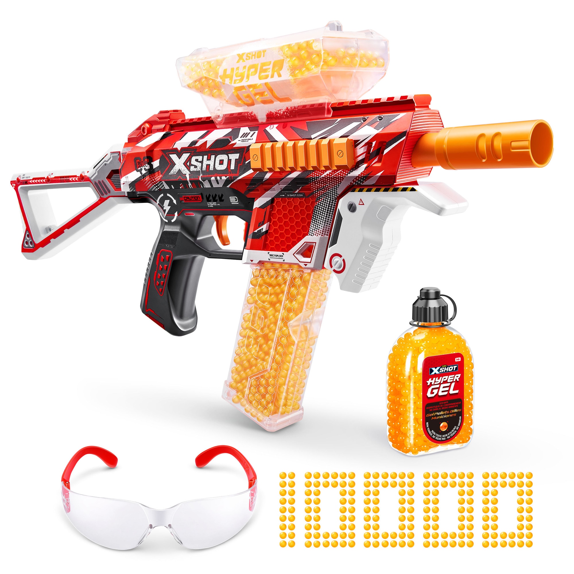 Arma de jucarie cu bile gel X−Shot Hyper Gel Medium S1, ZURU, 10