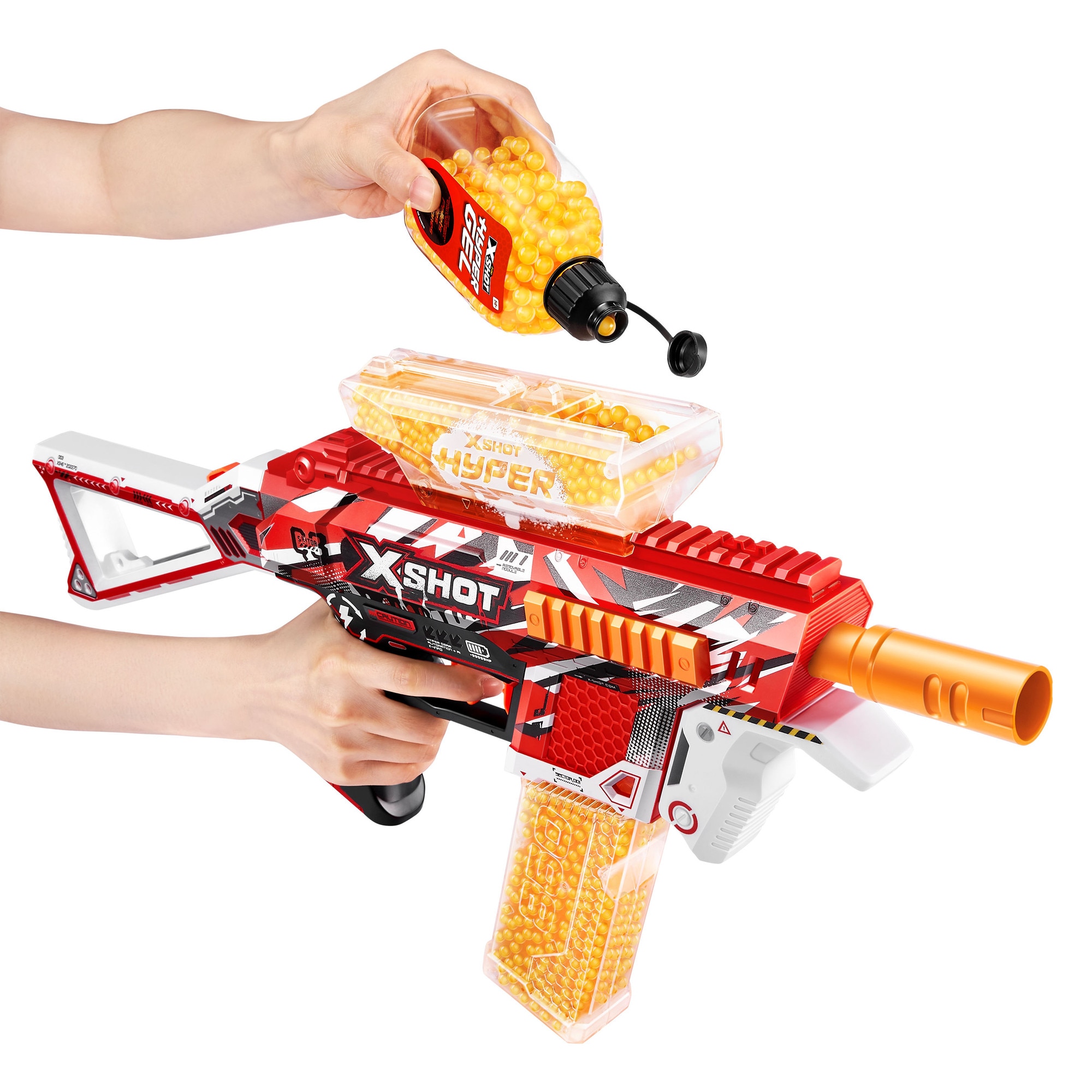 Arma de jucarie cu bile gel X−Shot Hyper Gel Medium S1, ZURU, 10