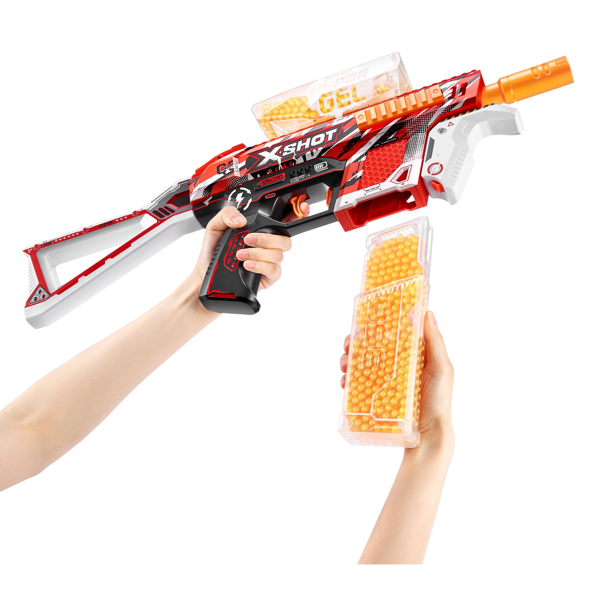 Arma de jucarie cu bile gel X−Shot Hyper Gel Medium S1, ZURU, 10