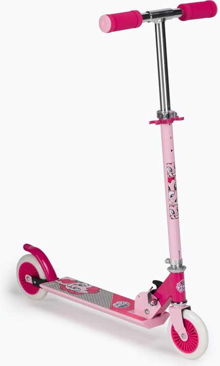 Gyermek roller, Spokey Dreamer 125, alumínium, 50 kg, rózsaszín