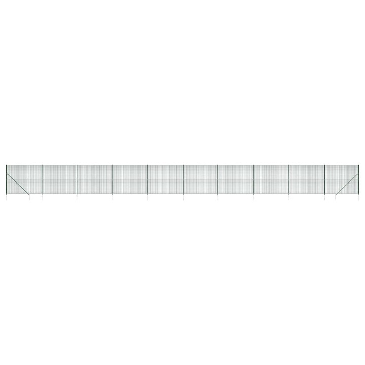 Gard plasa de sarma cu tarusi de fixare vidaXL, verde, 1,4x25 m 39.95 kg 154107
