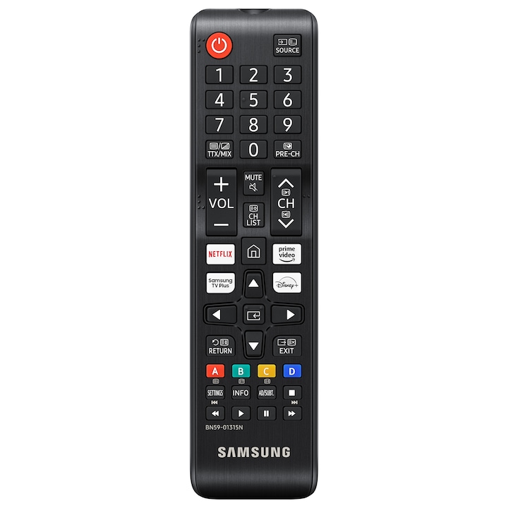 Дистанционно управление Samsung TM1240A - Съвместимост със Samsung Smart TV 2021-2023, Черен