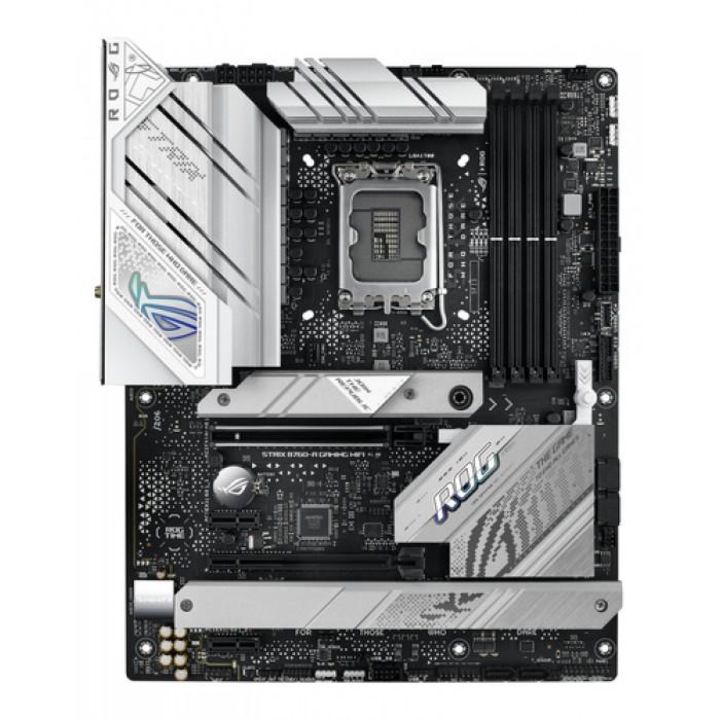 Placa de baza ASUS ROG STRIX B760-A GAMING WIFI, LGA 1700 ATX, 4x DDR5, PCIe 5.0, WiFi 6E, 3x M.2, Aura Sync RGB