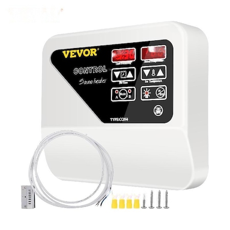 Controlor Digital pentru Sauna 39kW Setari Timp Temperatura Montat pe Perete Protectie Supraincalzire, External Controller