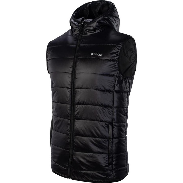 Мъжка спортна жилетка, Hi-Tec, Hanon, Nylon, Черна, Черен