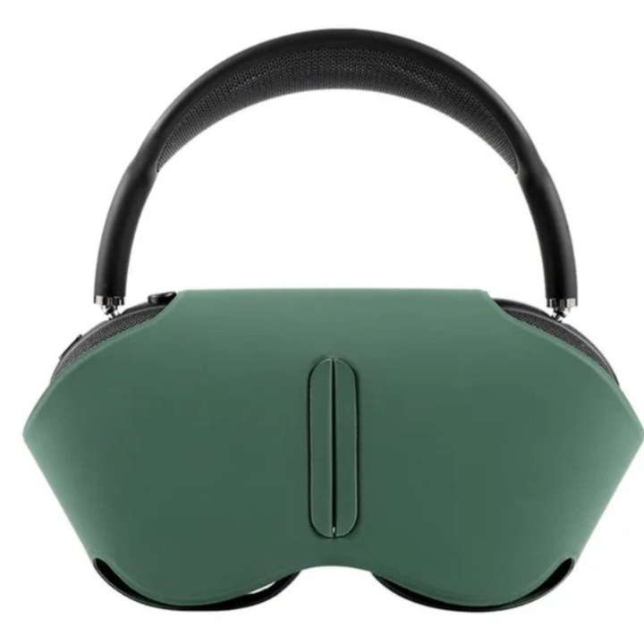 Husa protectie Airpods Max, marca THD, inchidere magnetica, verde