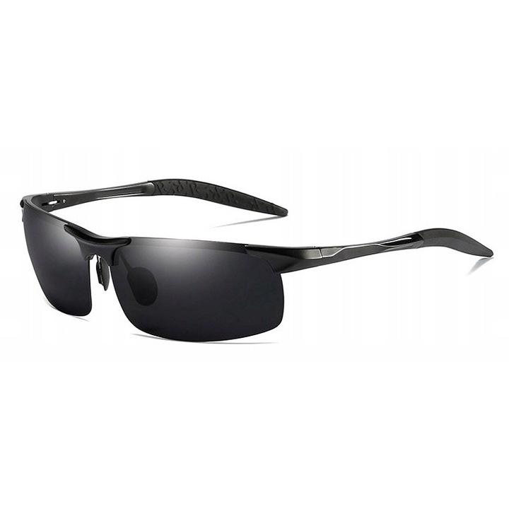 Поляризирани слънчеви очила за колоездене, Edibazzar, UV 400, черни