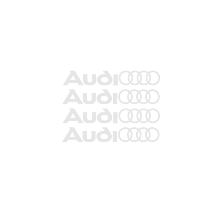 Set stickere auto - manere usa - Audi, alb, 13x2cm