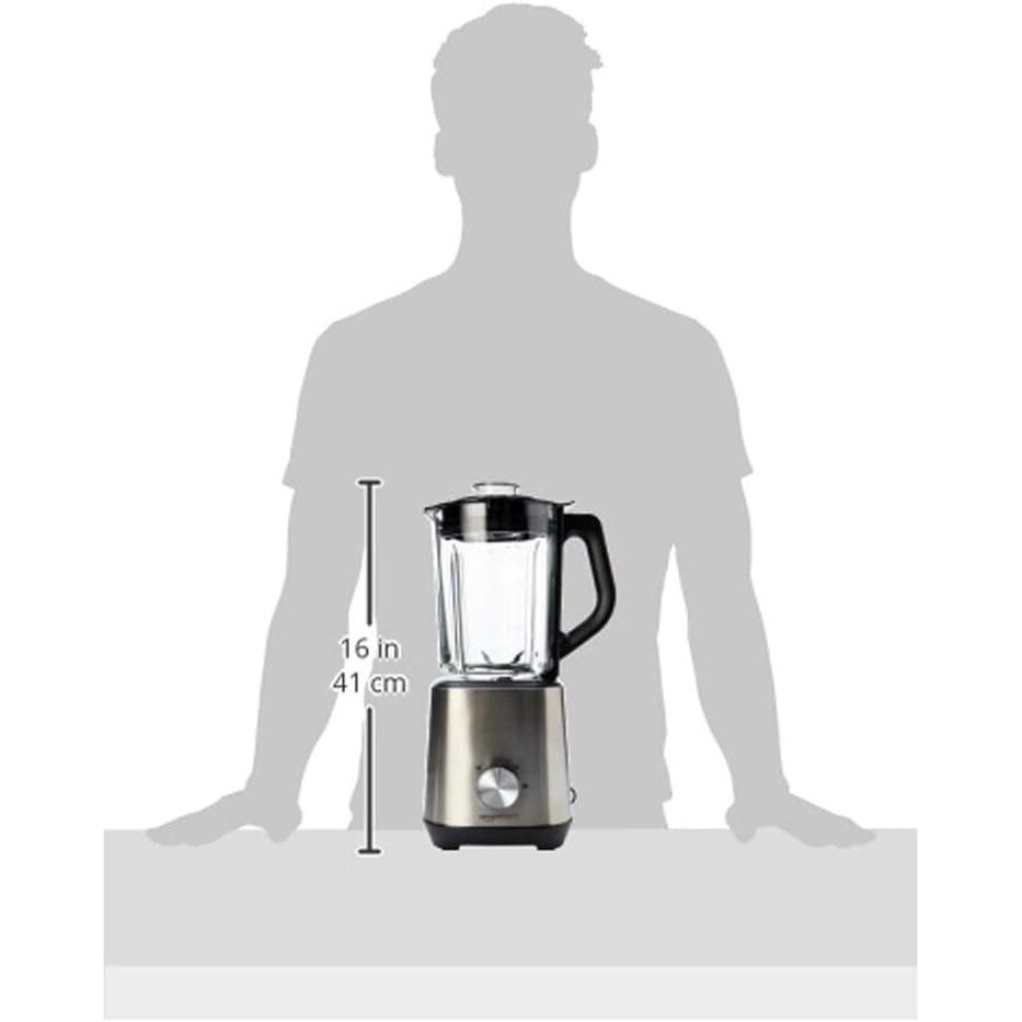 Blender AmazonBasics 1000W 1.5L negru argintiu eMAG.ro