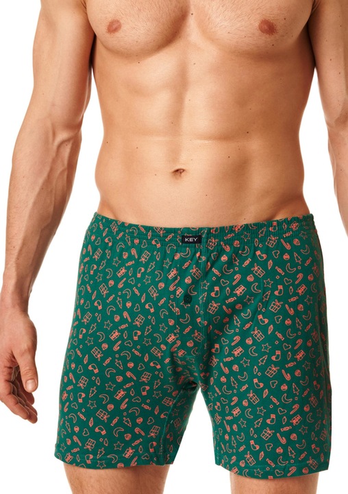 Ferfi boxer, KEY, pamut, tobbszinu321, Zöld