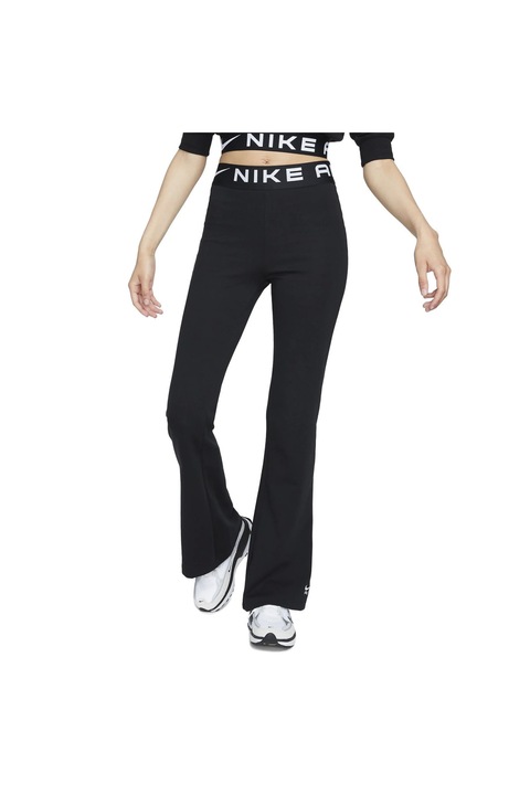 Nike, Клин с висока талия и лого, Черен