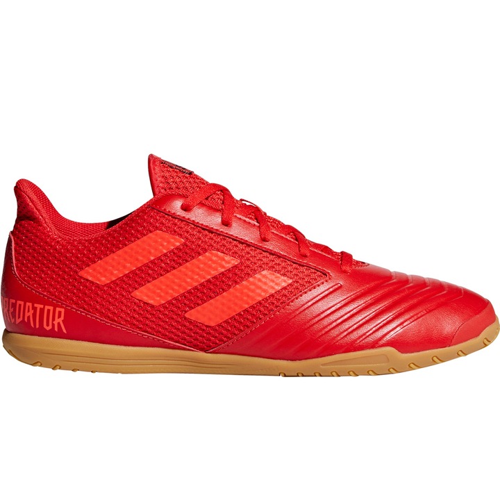 Pantofi sport barbati, Adidas Predator, Material sintetic, Rosu, 44
