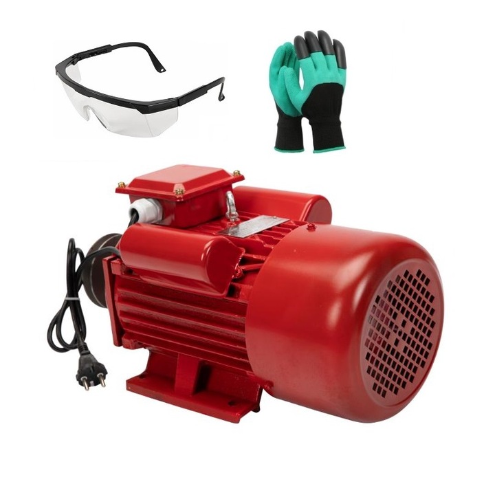 Motor electric monofazat, ax 28mm, 4 kW, 3000 rpm, bobinaj din cupru, carcasa de fonta