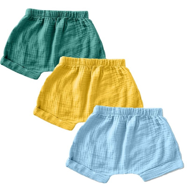 3 db Zuma muszlin rövidnadrág szett