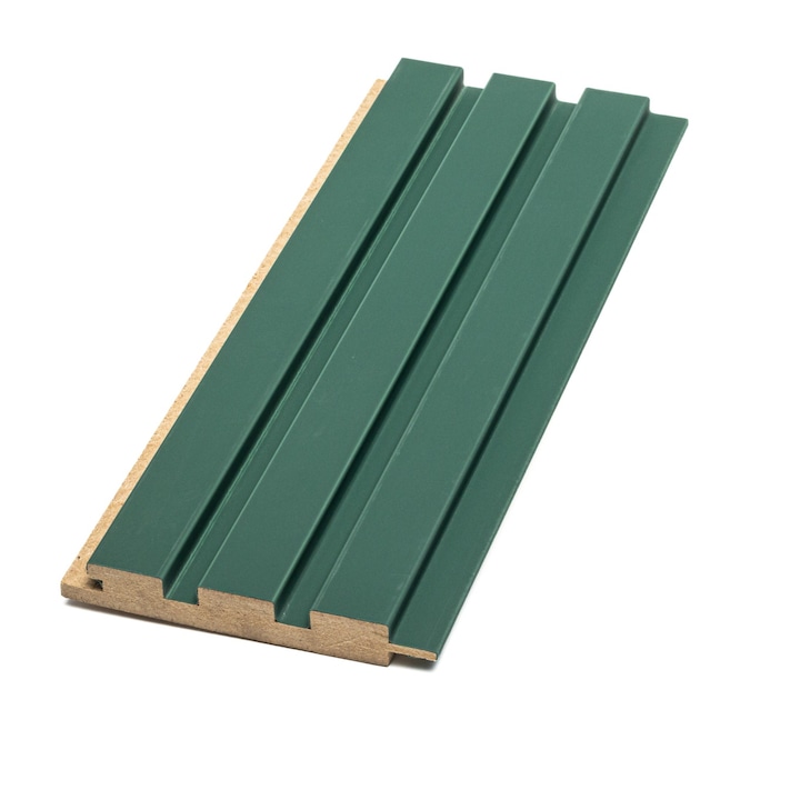 Riflaj Decorativ MDF Soft Verde, 280x12,1x1,8 cm