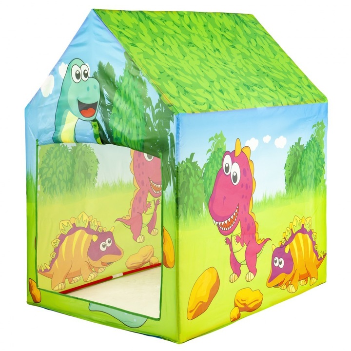 Casa pentru copii, Iplay, Poliester/Plastic, 95x72x102cm, Multicolor, 3+