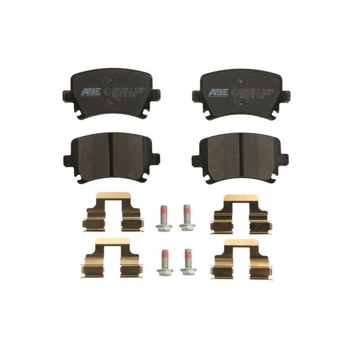 Set placute de frana spate, AUDI A3, A4 B5, A4 B6, A4 B7, A4 B8, A6 ALLROAD C6, A6 C4, A6 C5, A6 C6, A8 D3, Q3, TT, SEAT ALHAMBRA, ALTEA, ALTEA XL, EXEO, EXEO ST 1.0-Electric