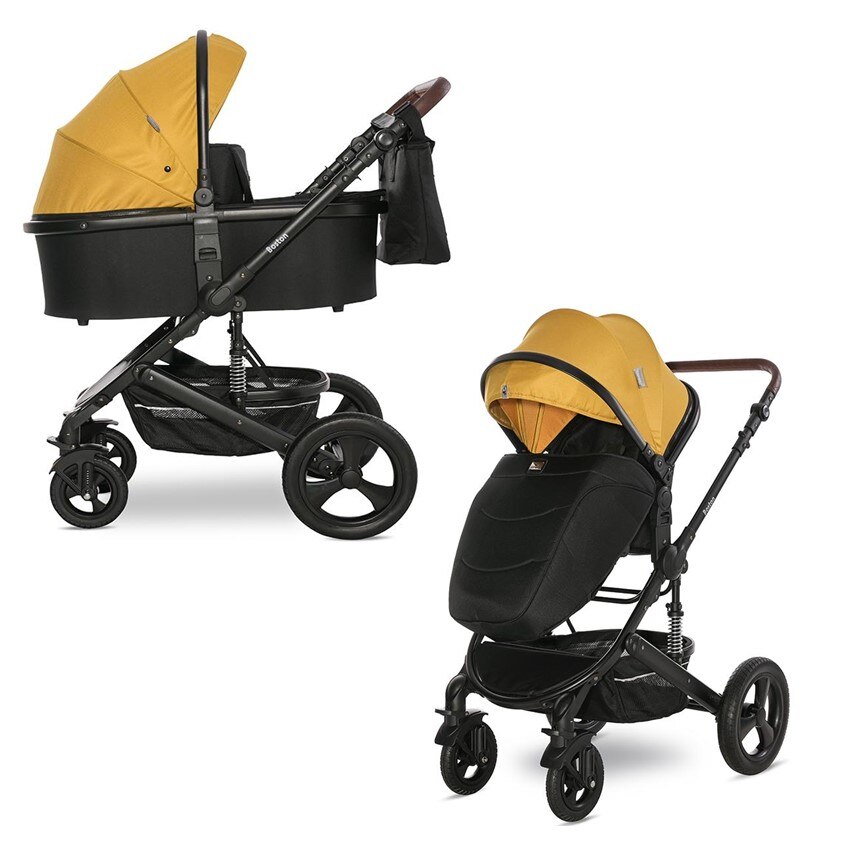 Carucior Set, Lorelli, transformabil, pana la 22 kg, Boston, Lemon Curry