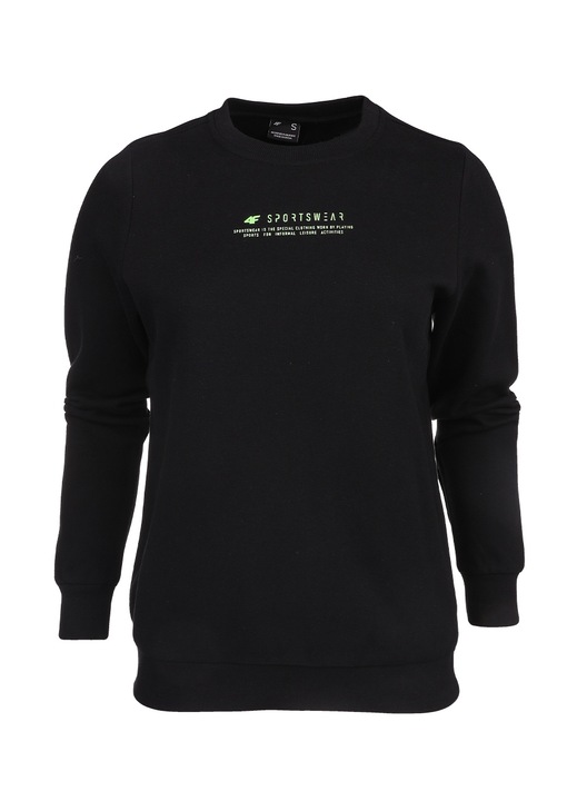 Női pulóver, 4F, pamut, fekete, L