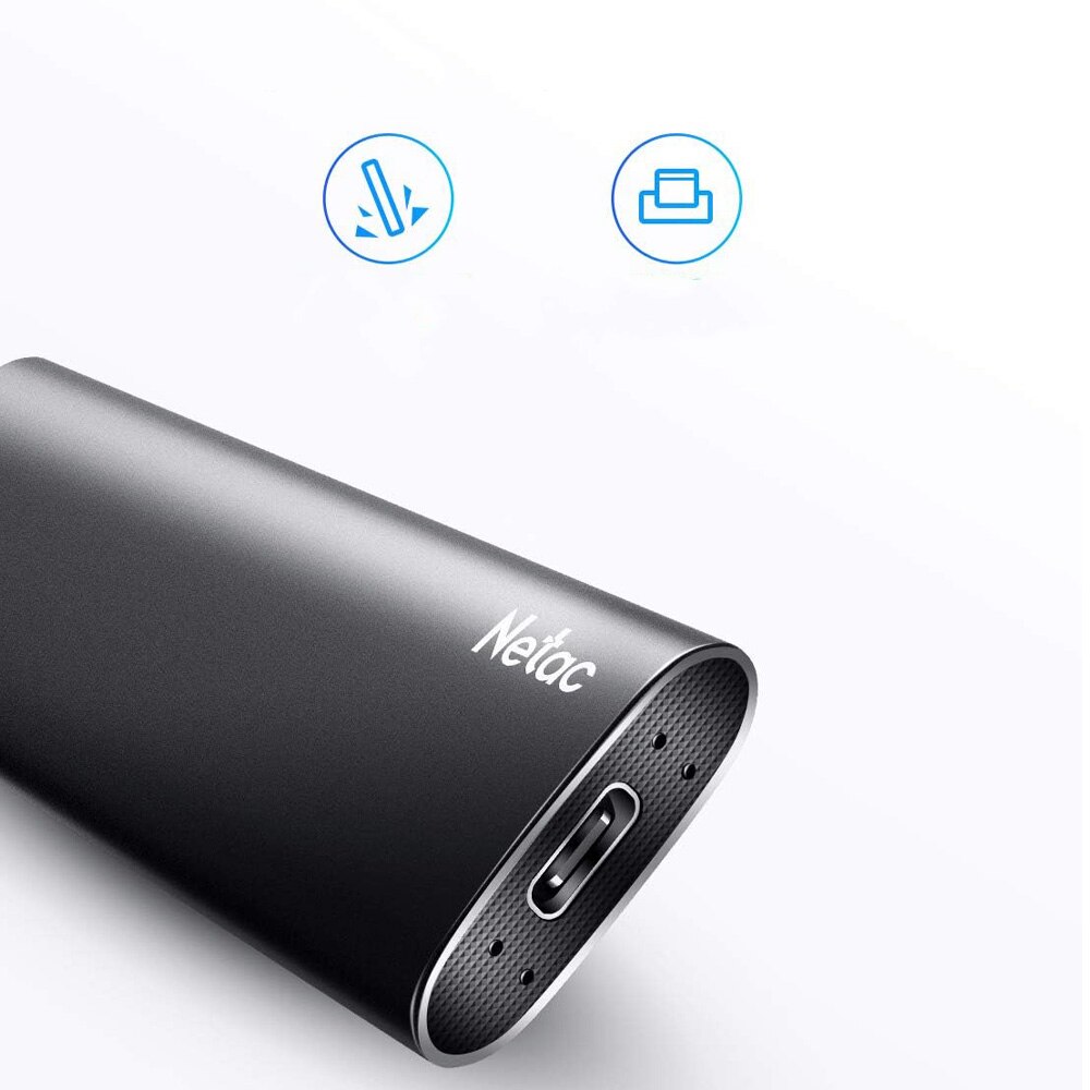 Solid State Drive (SSD) Netac Portable Z Slim, 250GB, 550MB/s, USB-C ...