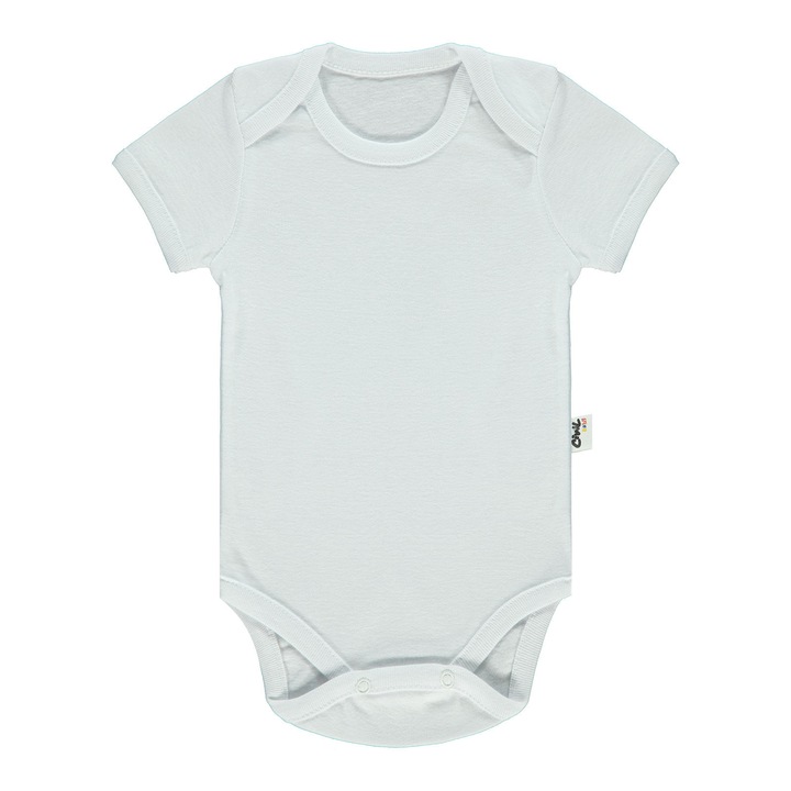 Body rövid ujjú SIMPLY uni gyerekeknek, ERAKIDS, 100% pamut, Fehér