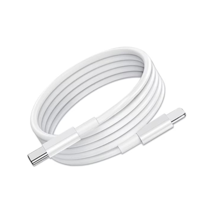 WaltStore® adat- és töltőkábel, USB C Lightning funkcióval, 1 m, PD 20 W gyorstöltés 3A, fehér