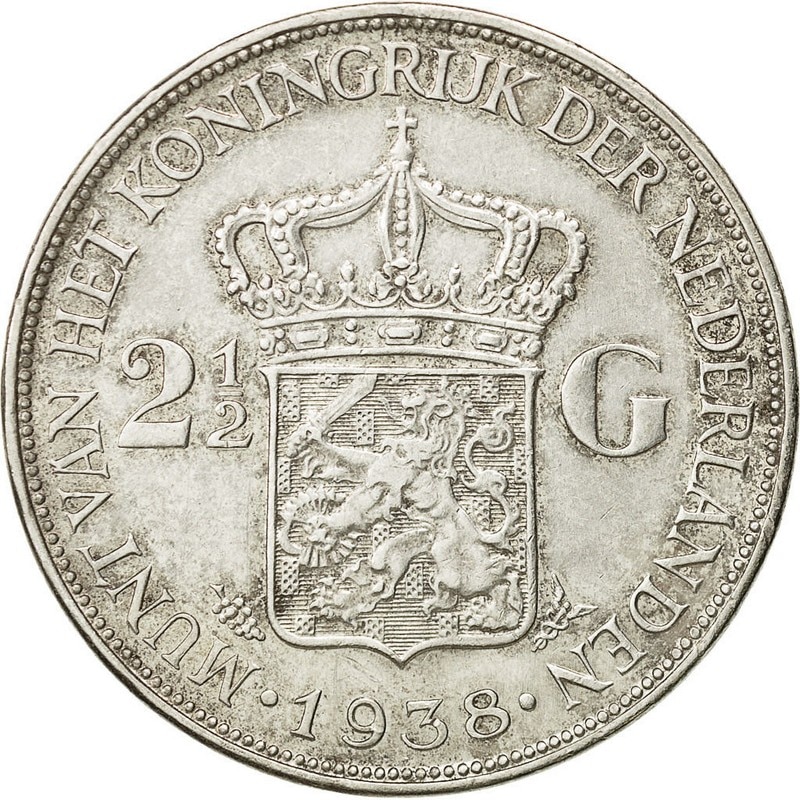 Moneda Istorica Din Argint 2 1\2 Gulden Wilhelmina Tarile De Jos - EMAG.ro