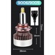 Set 2 Becuri Led Auto Hb3/4, Xstorm, P20D, 160 W, 6000 K, 25000 Lm, 12 V, 60000 H, Lumini De Intalnire, Lumini De Drum, Lumini De Ceata
