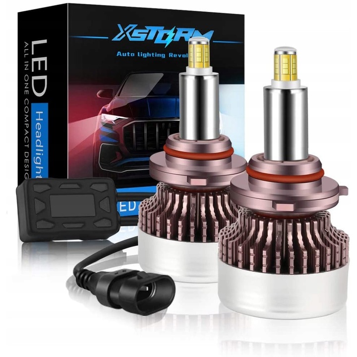 Комплект 2 LED крушки HB3 HB4, XSTORM, 160 W, 25000 lm