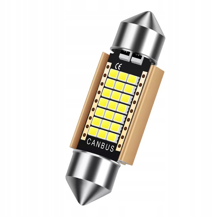 Bec LED C5W Xstorm, Super Luminos, 480lm, 5W, Canbus Integrat Fara Eroare, Aluminiu pentru Disipare Caldura, 12x36mm, 1 Bucata