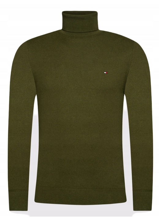 Pulover barbati, TOMMY HILFIGER, Bumbac, Verde, Verde, S