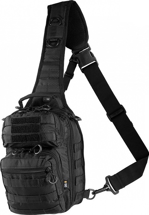 Válltáska, M-Tac, poliészter, 30 x 20 x 10 cm, fekete