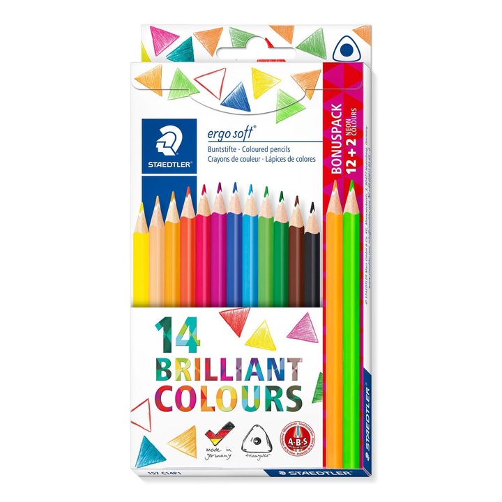 Set creioane colorate Staedtler ergosoft 157,14 culori