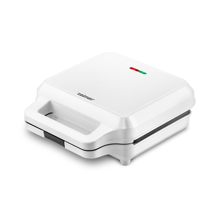 Szendvicssütő Zelmer ZSM0002, 900 W, 2 szelet, fehér