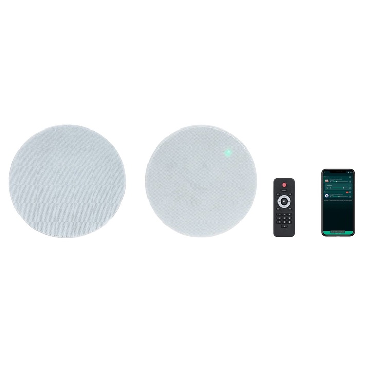 Kit de sunet WI-FI cu 2 difuzoare - KS-07WIFI