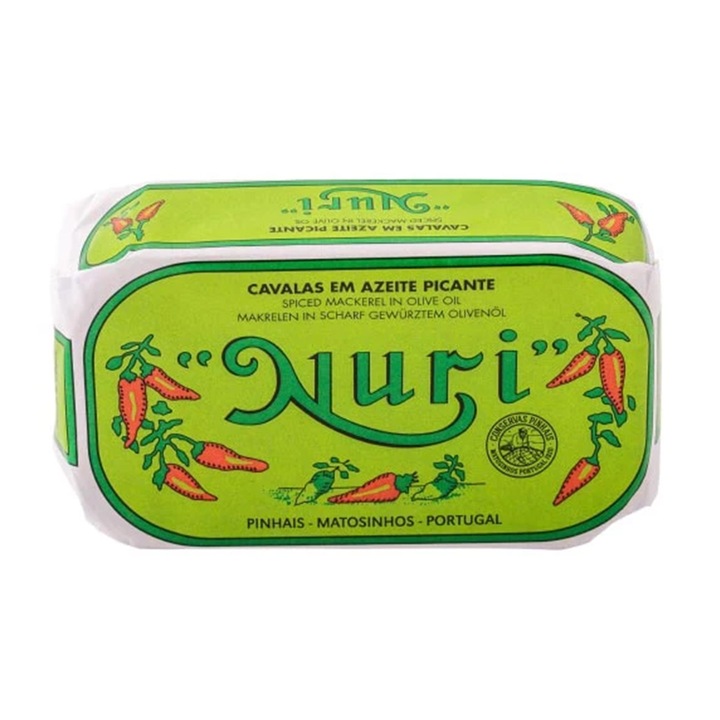 Macrou in ulei de masline picant Nuri, 125g